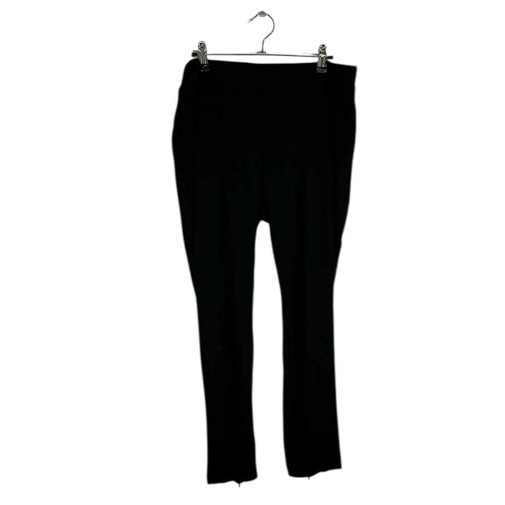 A Pea in the Pod Black Pull-on Ankle Zip No Belly Panel Pants Sz L